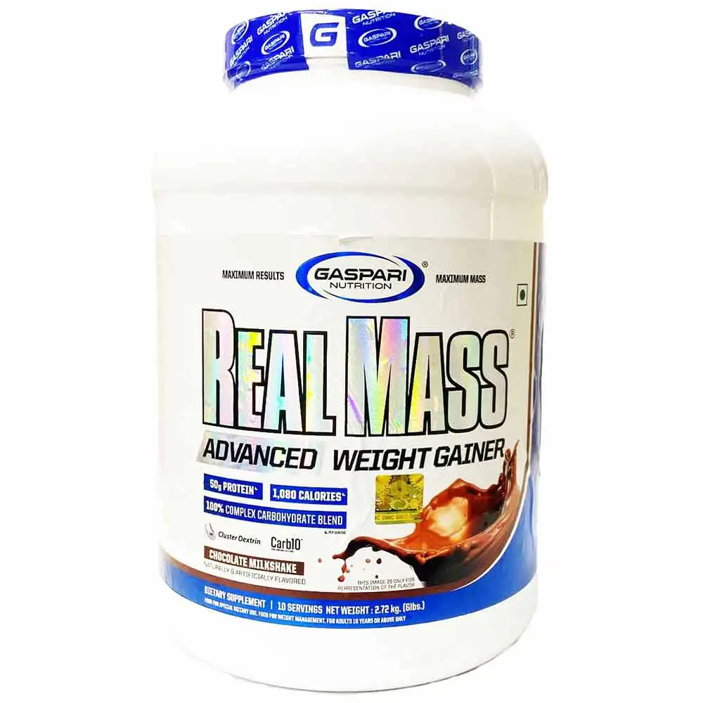 Gaspari Nutrition Real Mass Advanced,  6 lb  Chocolate Milk Shake