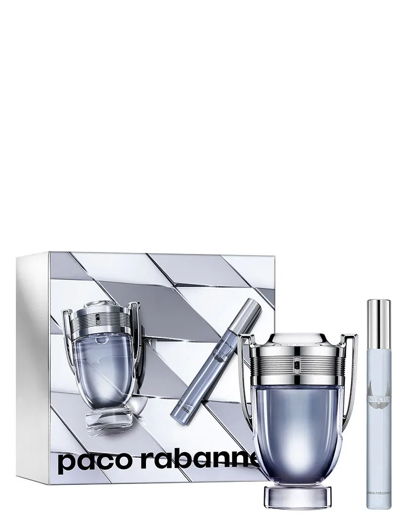 Paco Rabanne Invictus Eau De Toilette With Travel Spray