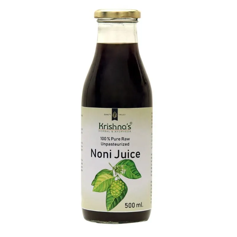 Krishna's Herbal & Ayurveda Raw Noni Juice (Glass Pack)