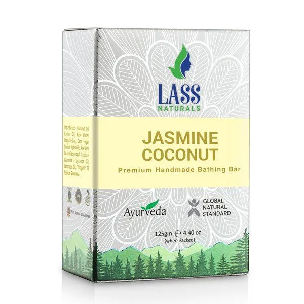 Lass Naturals Jasmine & Coconut Soap