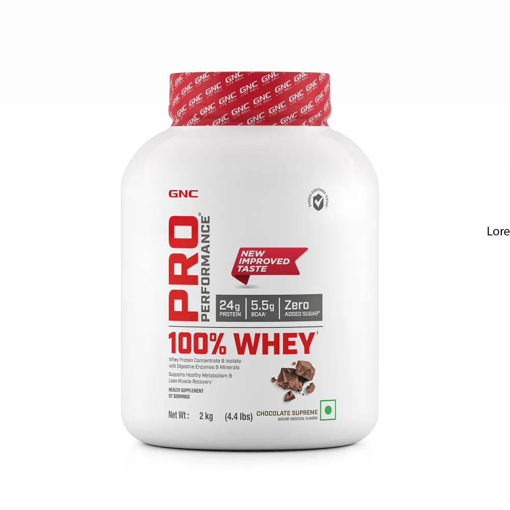 GNC Pro Performance 100% Whey Protein - 4.4 lbs (Chocolate Supreme)