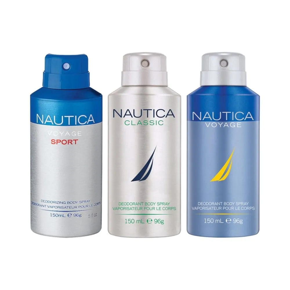 Nautica Classic Man + Voyage Man Sport + Voyage Man Deo Combo Set