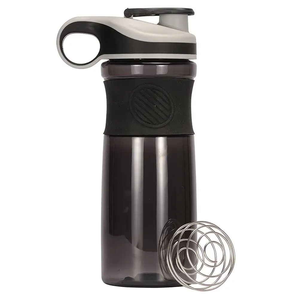 GHC Shaker Bottle with Steel Ball Made of Tritan,  Black  700 ml