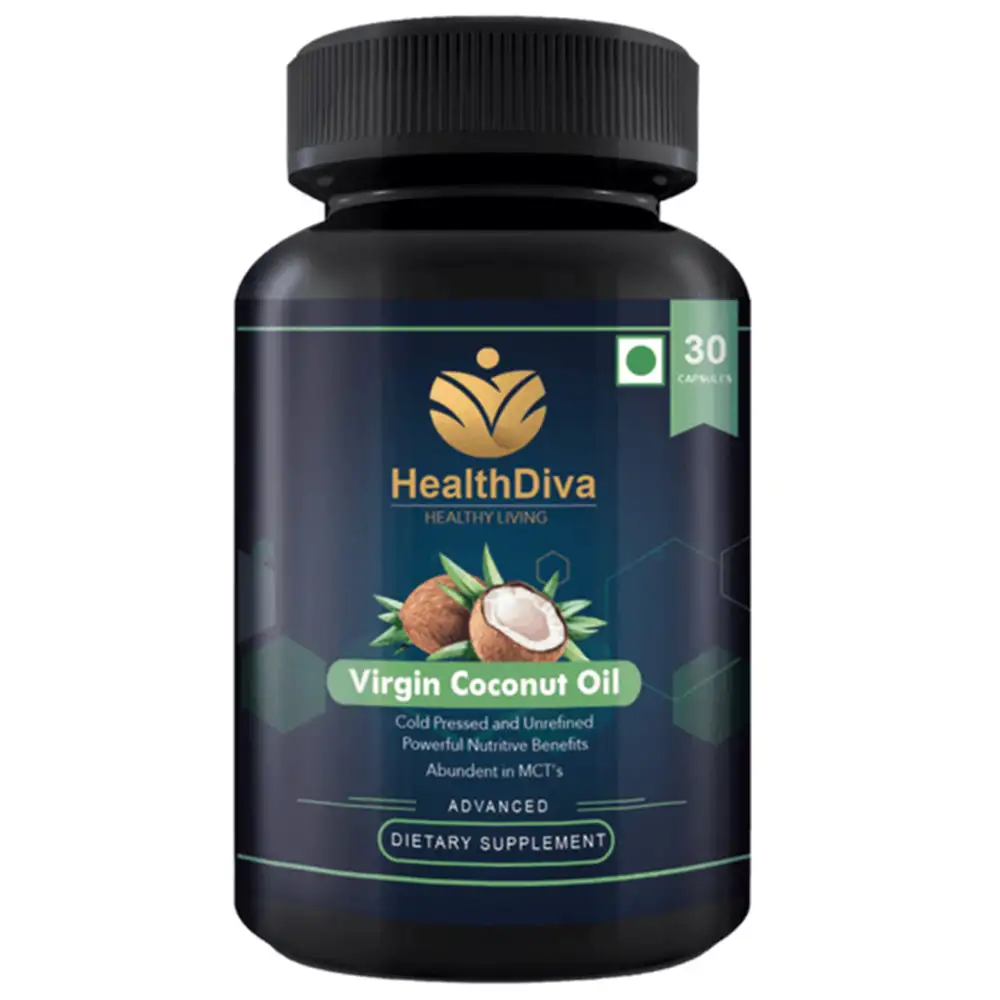 HealthDiva Virgin Coconut Oil,  30 capsules