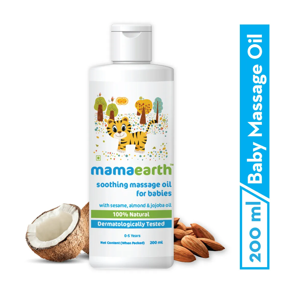 Mamaearth Soothing Baby Massage Oil With Sesame- Almond & Jojoba Oil(0-5 Yrs)