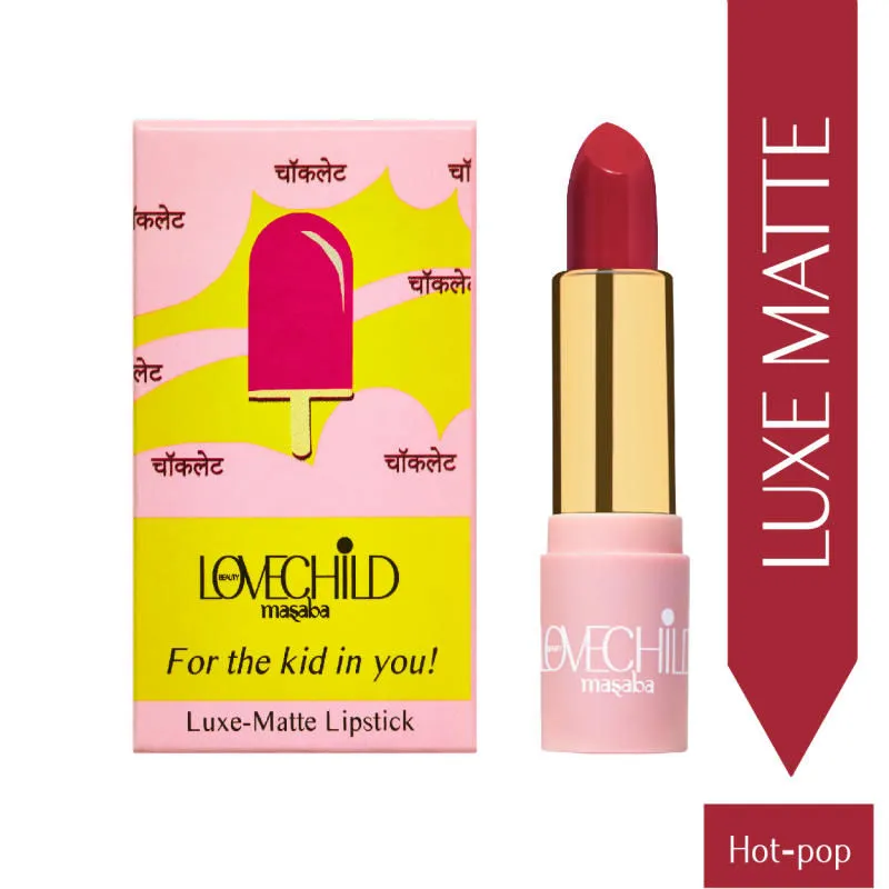 LoveChild Masaba For The Kid In You! Luxe Matte Lipstick - 07 Hot-pop