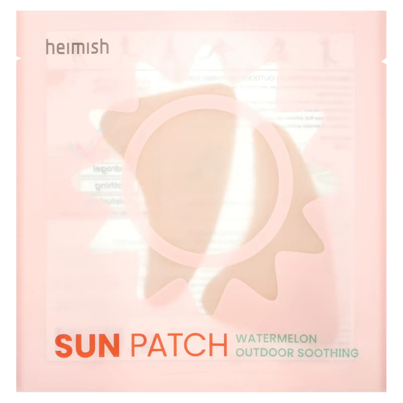 SUN Patch, Watermelon Outdoor Soothing Patch, 5 Patch