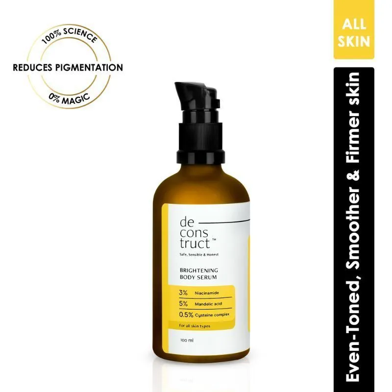 Deconstruct Brightening Body Serum- 3% Niacinamide + 5% Mandelic Acid + 0.5% Cysteine Complex