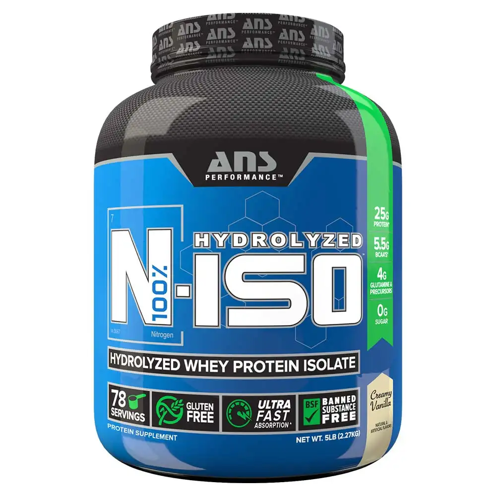 ANS Performance N ISO Hydrolysed Whey Protein Isolate,  5 lb  Vanilla