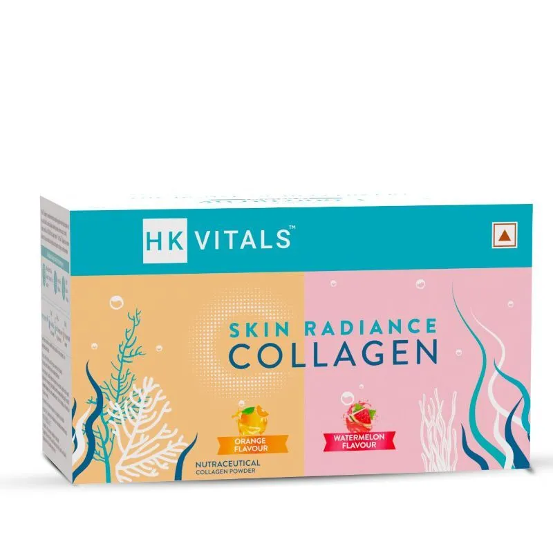 HealthKart Hk Vitals Skin Radiance Collagen Powder Combo Pack - Orange And Watermelon