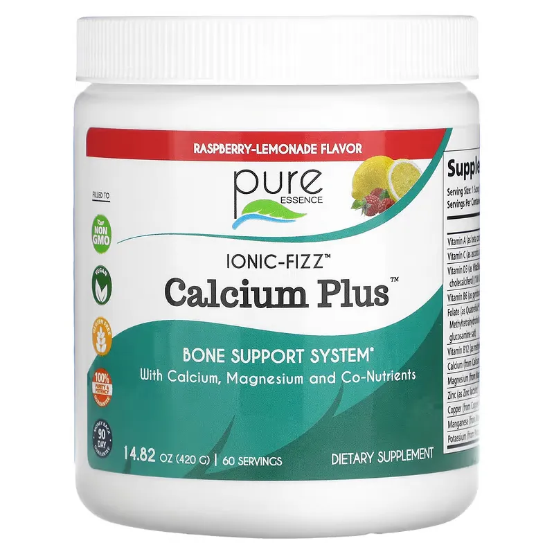 Ionic-Fizz Calcium Plus, Raspberry Lemonade, 14.82 oz (420 g)