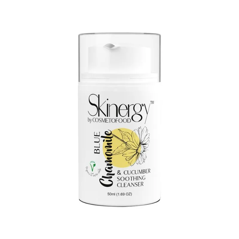 Cosmetofood Skinergy Blue Chamomile & Cucumber Soothing Face Cleanser For Hydrates Impurities