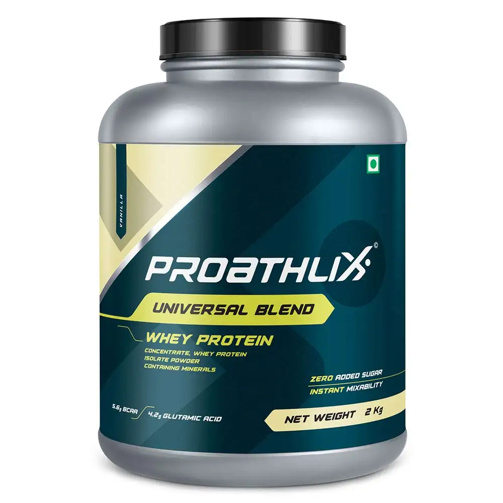 Proathlix Universal Blend Whey Protein Powder with DigeZyme,  4.4 lb  Vanilla