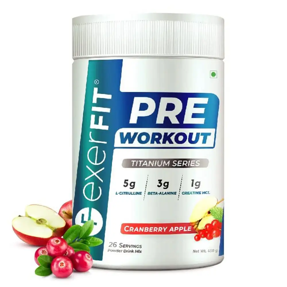 exerFIT Pre Workout,  1 lb  Cranberry Apple