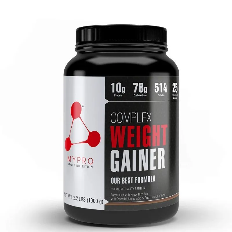 MYPRO SPORT NUTRITION Complex Weight Gainer Advanced High Protein Supplement - Cookies Flavour