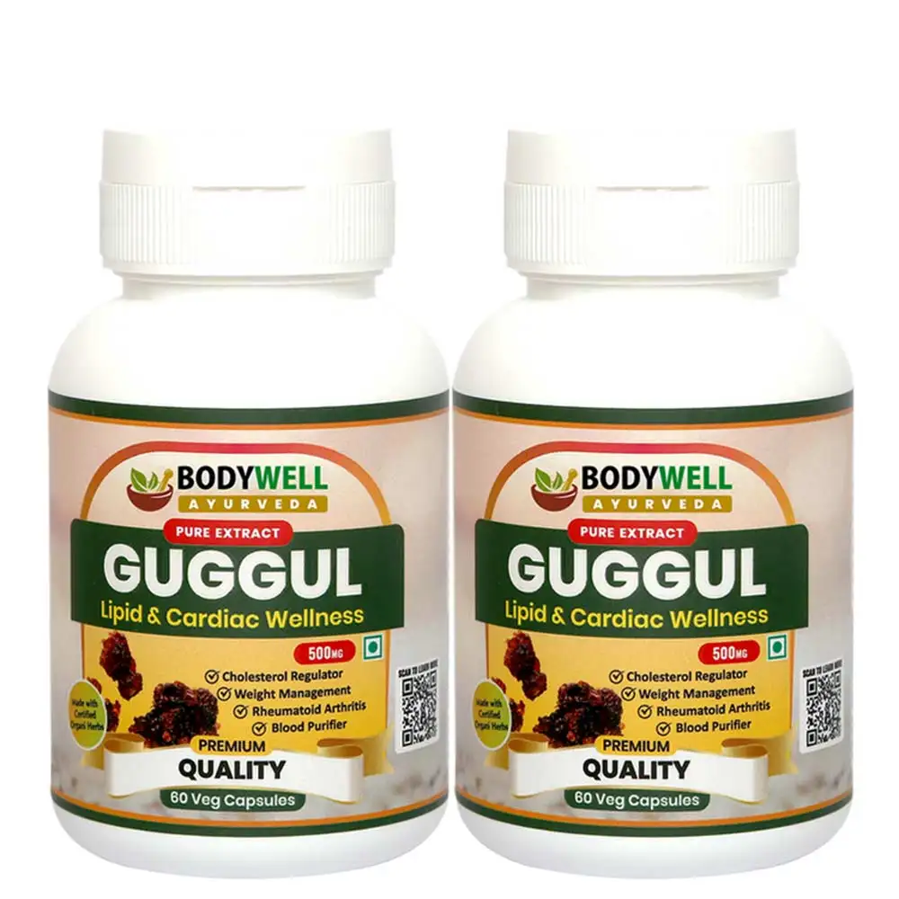 Bodywell Guggul Pure Extract 500 mg,  120 veggie capsule(s)