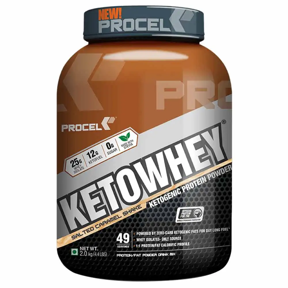 Procel Ketowhey Ketogenic Protein Powder,  4.4 lb  Salted Caramel