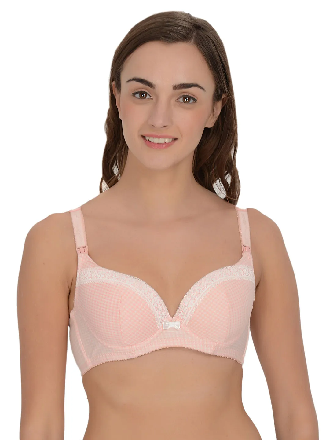 Da Intimo Peach Maternity Bra (36B)