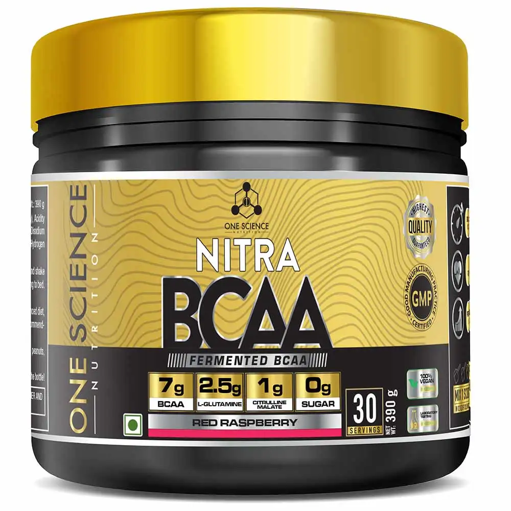 One Science Fermented Nitra BCAA,  0.85 lb  30 Servings  Raspberry