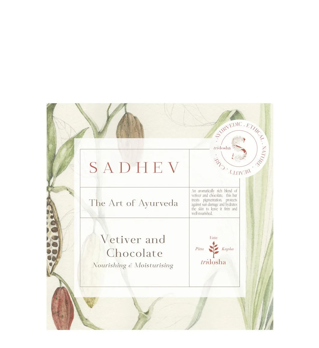 Sadhev Nourishing & Moisturising Bathing Bar - Vetiver & Chocolate