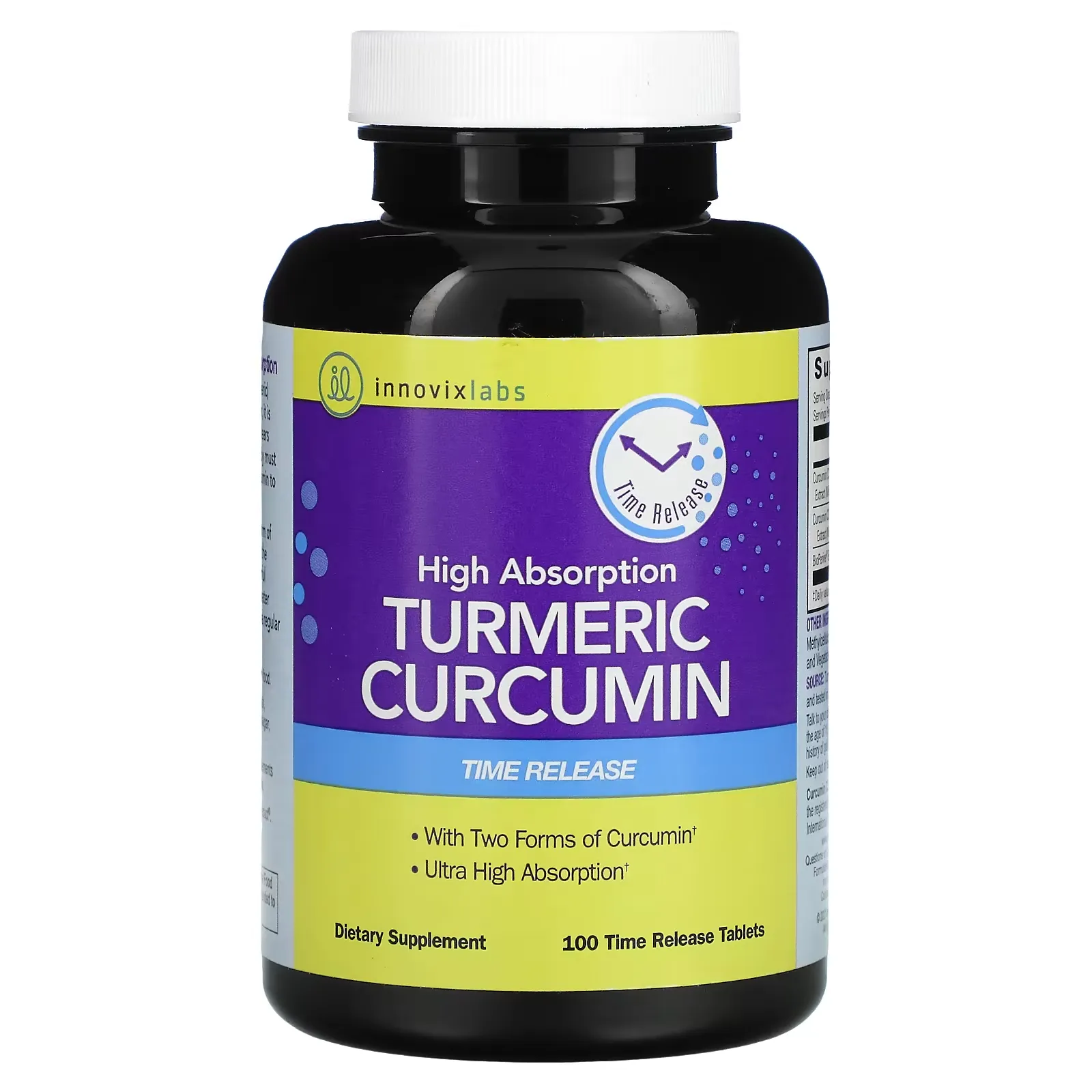 High Absorption Turmeric Curcumin, 100 Time Release Tablets