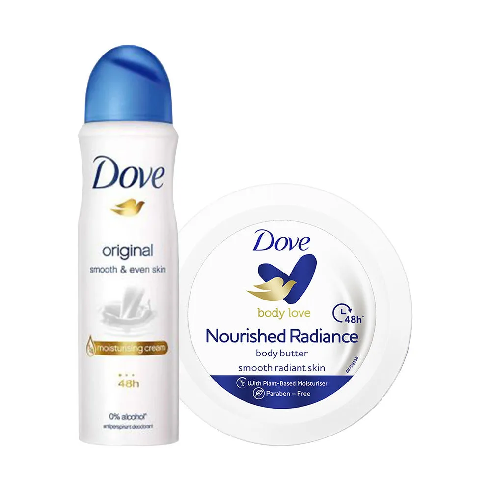 Dove Body Love Nourished Radiance Body Butter Original Deodorant For Women