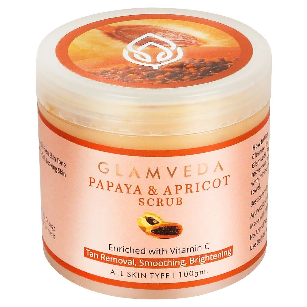 Glamveda Papaya & Apricot Tan Removal Scrub