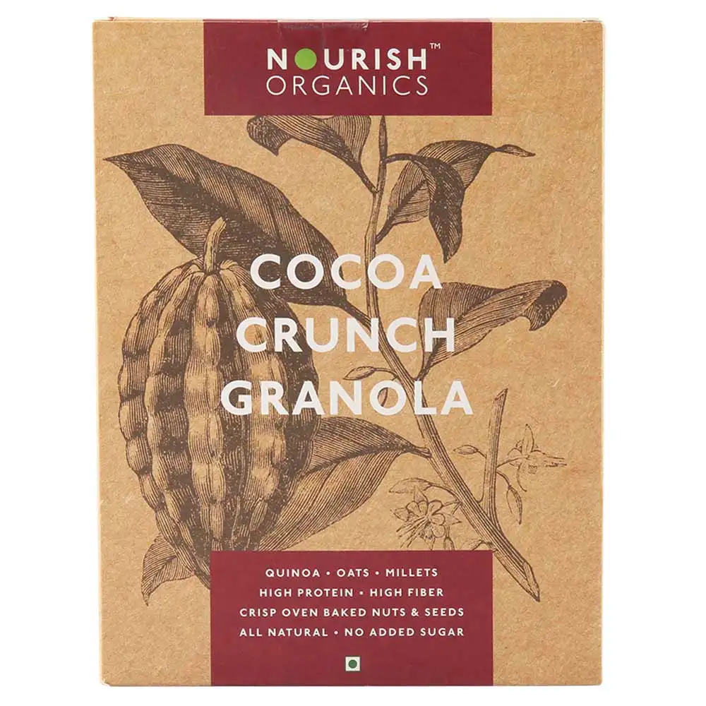 Nourish Organics Crunch Granola,  Cocoa  0.3 kg