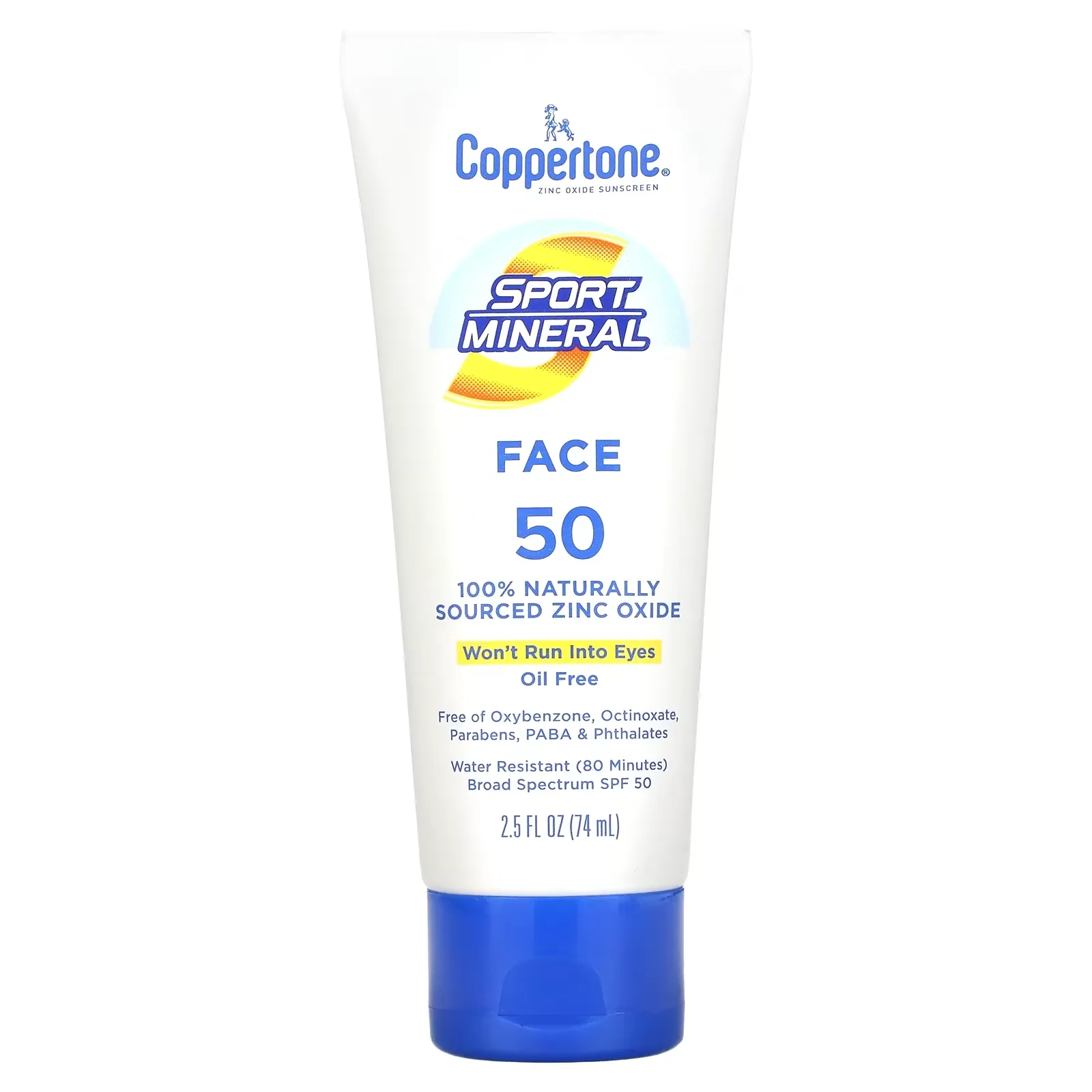 Sport Mineral, Sunscreen Lotion, SPF 50, Oil Free, 2.5 fl oz (74 ml)