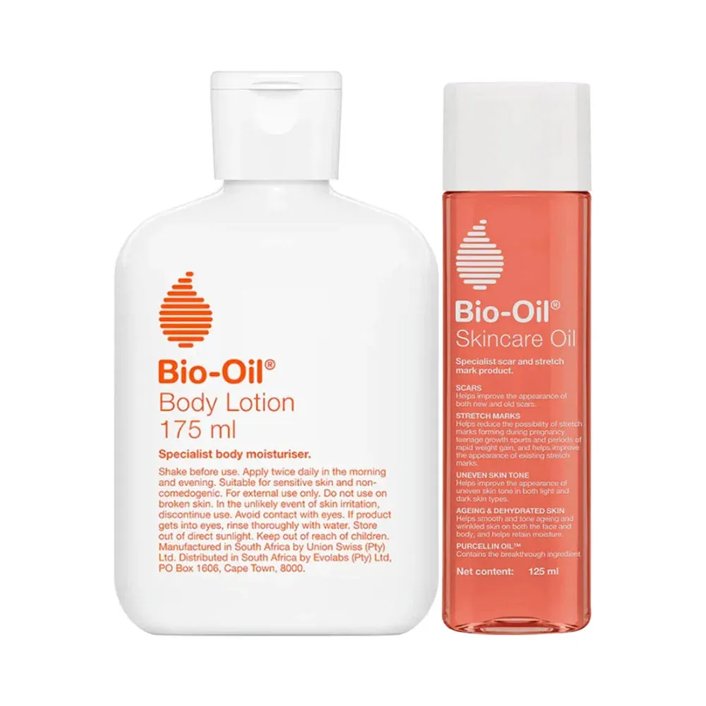 Bio Oil Acne Scar, Pigmentation Original + Body Lotion For Hydrated Skin - Combo 2