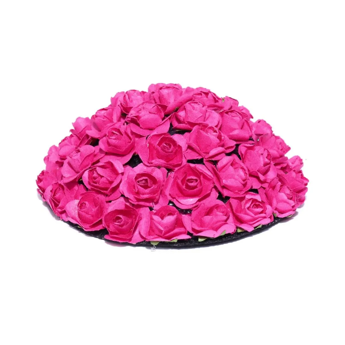 Priyaasi Designer Pink Roses Flower Design Bun Maker Hair Accessories For Women