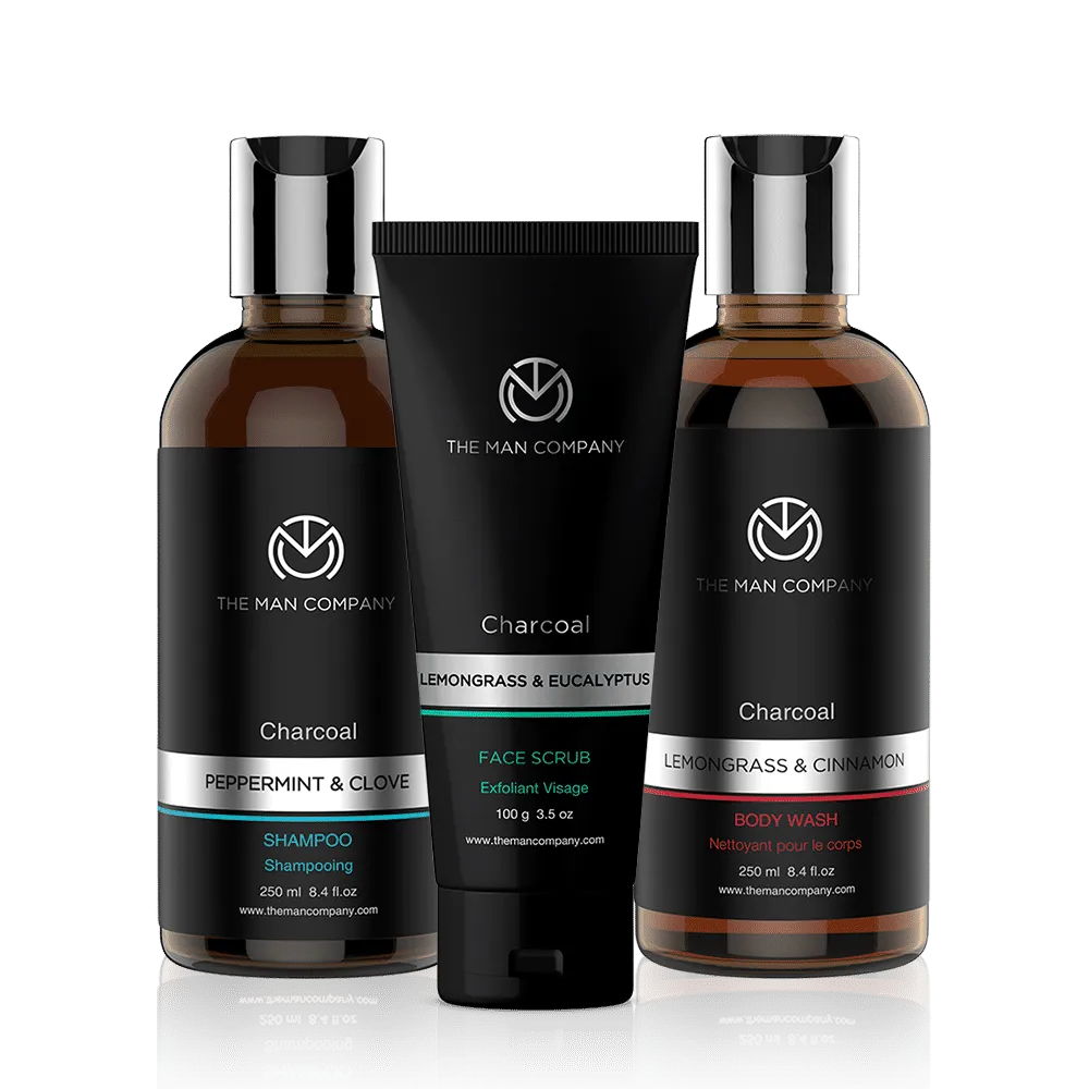 The Man Company Charcoal Cleansing Trio