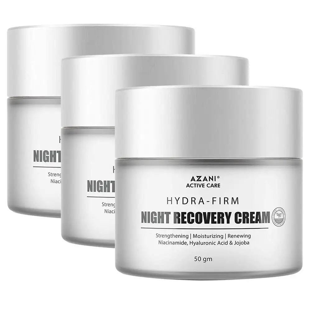 Azani Active Care Night Recovery Cream,  50 g  for All Skin Types (Pack of 3)