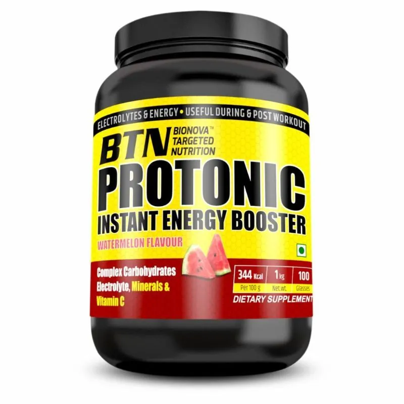 BTN Sports Protonic Instant Energy Booster With Electrolytes, Minerals & VitaminC (Watermelon)