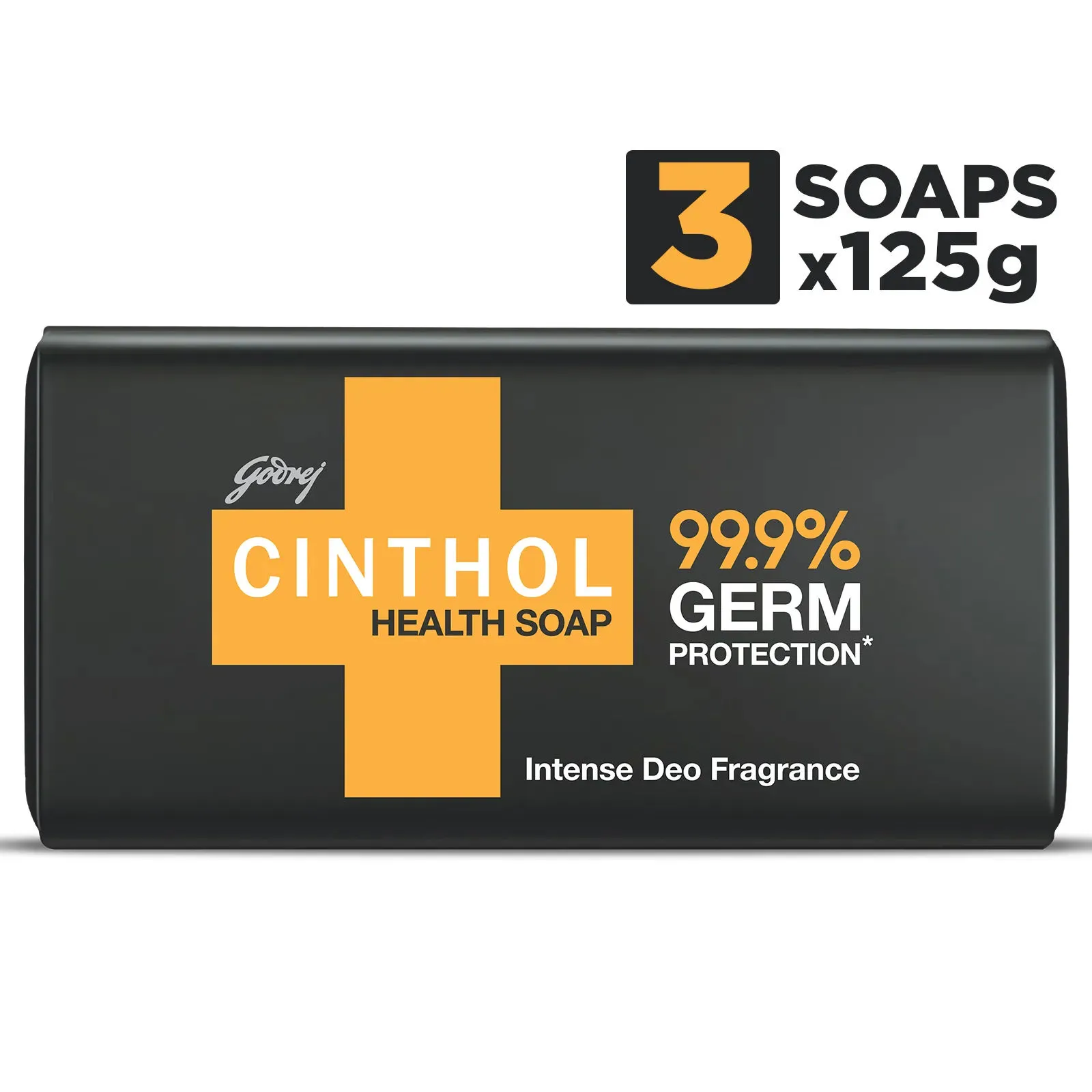 Cinthol Health+ Soap 125g Pack of 3