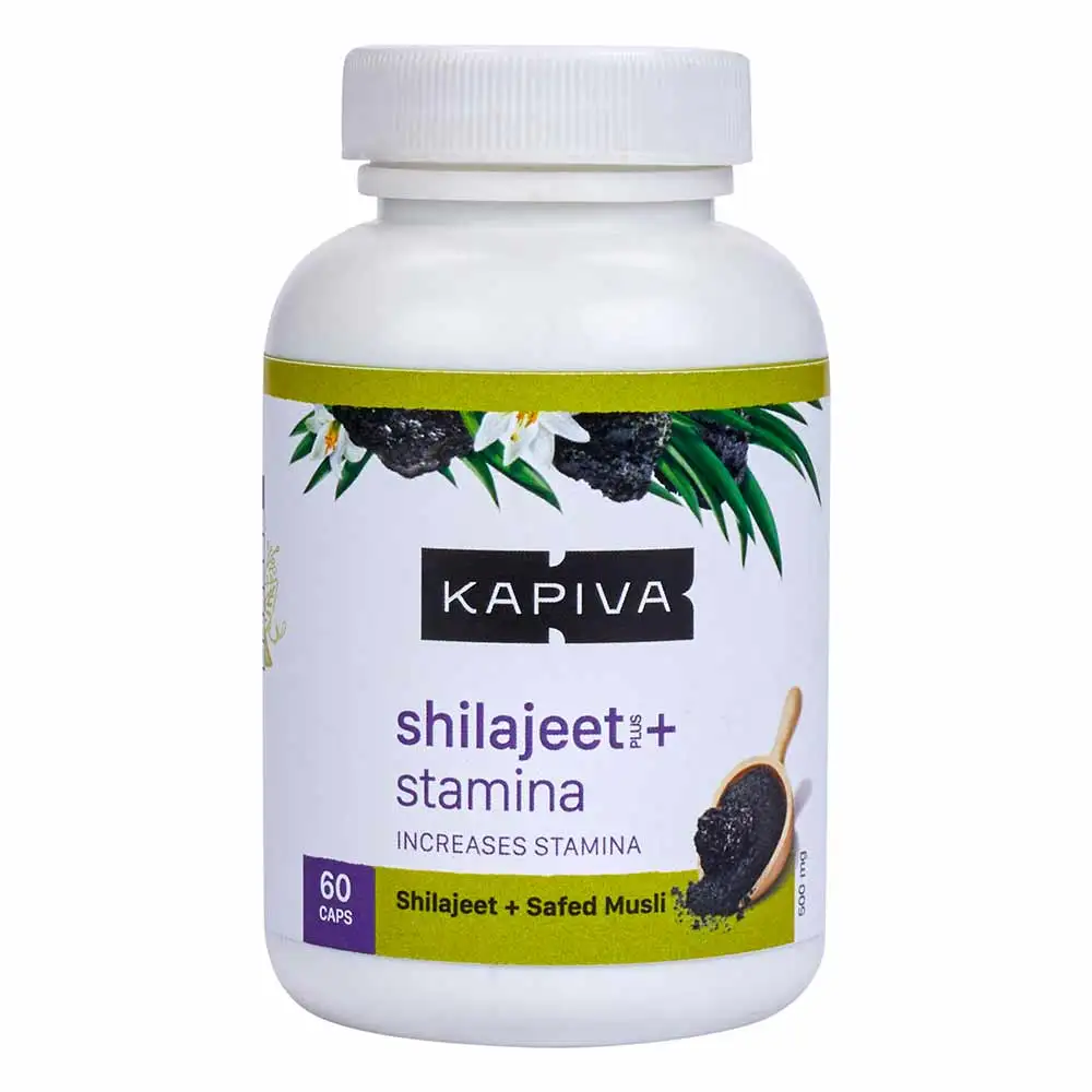 Kapiva Shilajeet + Stamina,  60 capsules