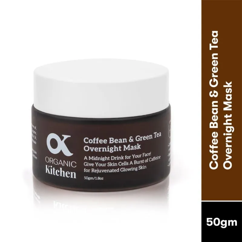 Organic Kitchen Coffee Bean & Green Tea Overnight Mask With Vitamin E And Hyaluronic Acid