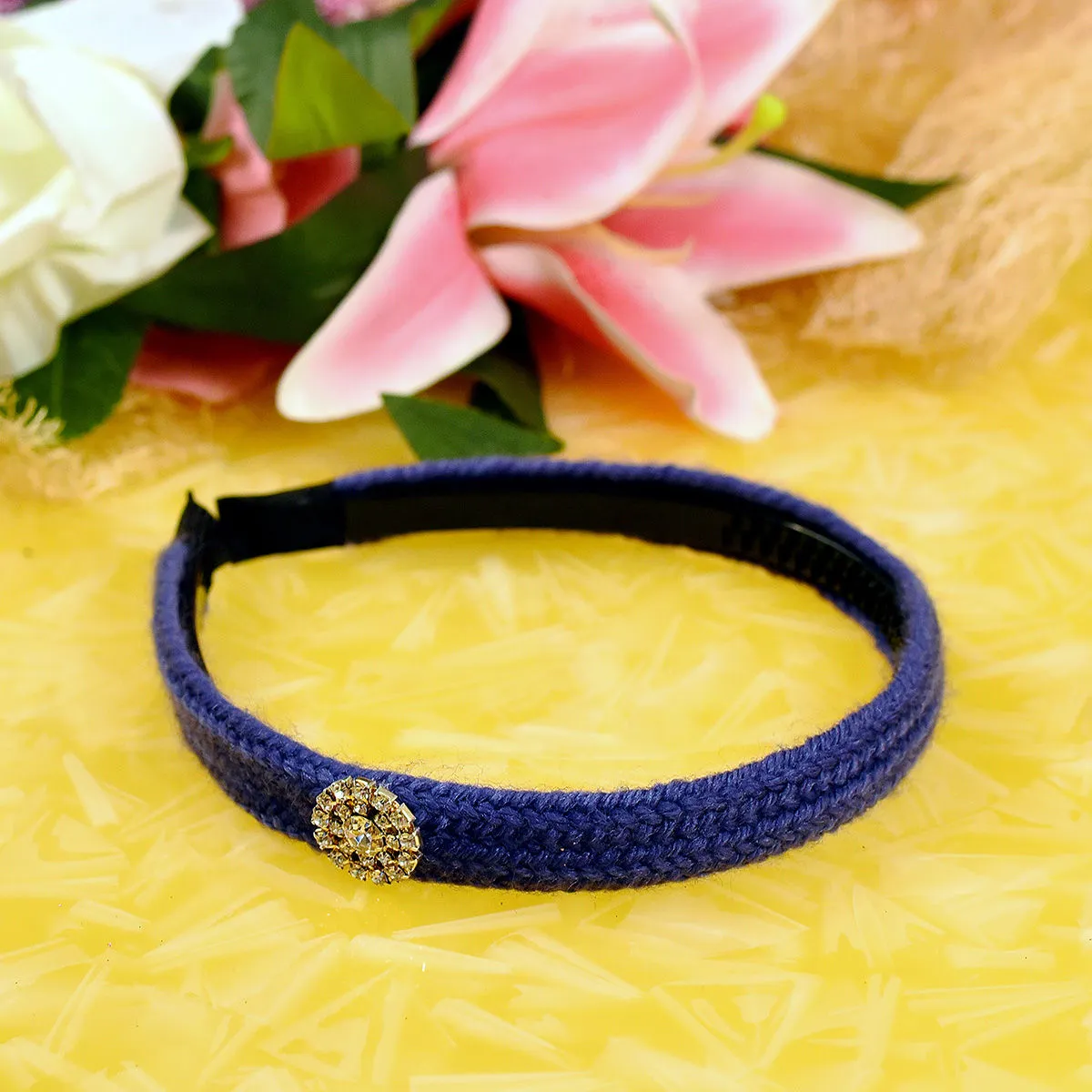 YoungWildFree Maroon Blue Woven Wonder Hair Bands Stylish Hairband For Women-New Fancy Design 2021