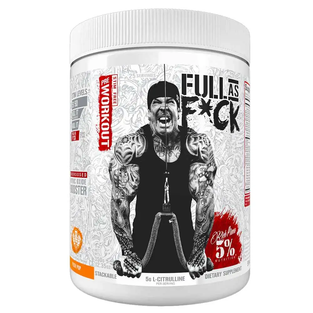 Rich Piana - 5% Nutrition Full As F*Ck Pre-Workout,  0.77 lb  Push Pop