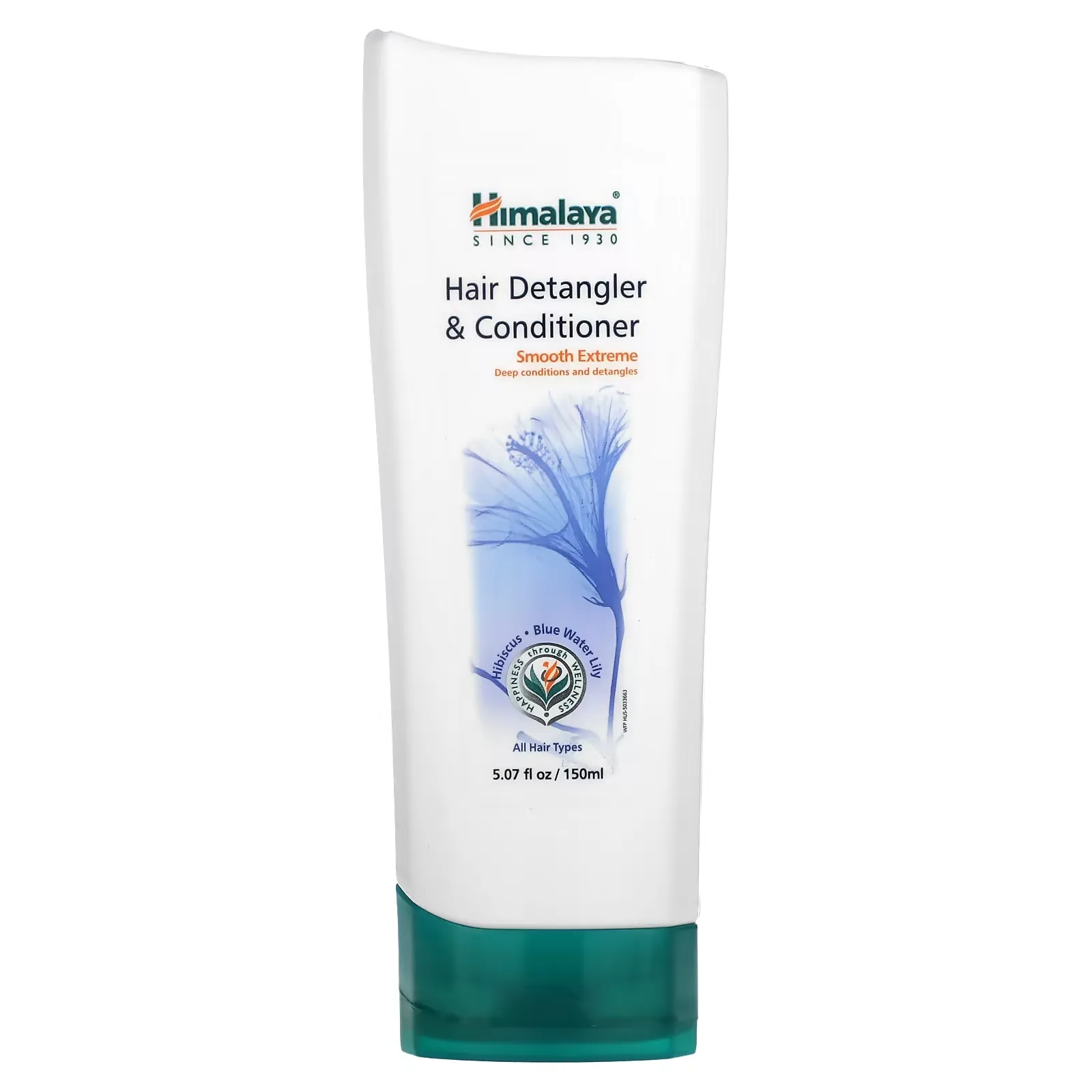 Hair Detangler & Conditioner, All Hair Types, Hibiscus and Blue Water Lily, 5.07 fl oz (150 ml)