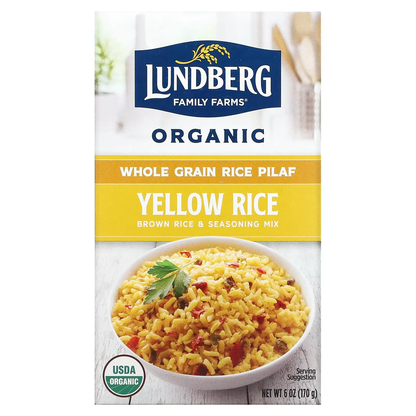 Organic Whole Grain Rice Pilaf, Yellow Rice, 6 oz (170 g)