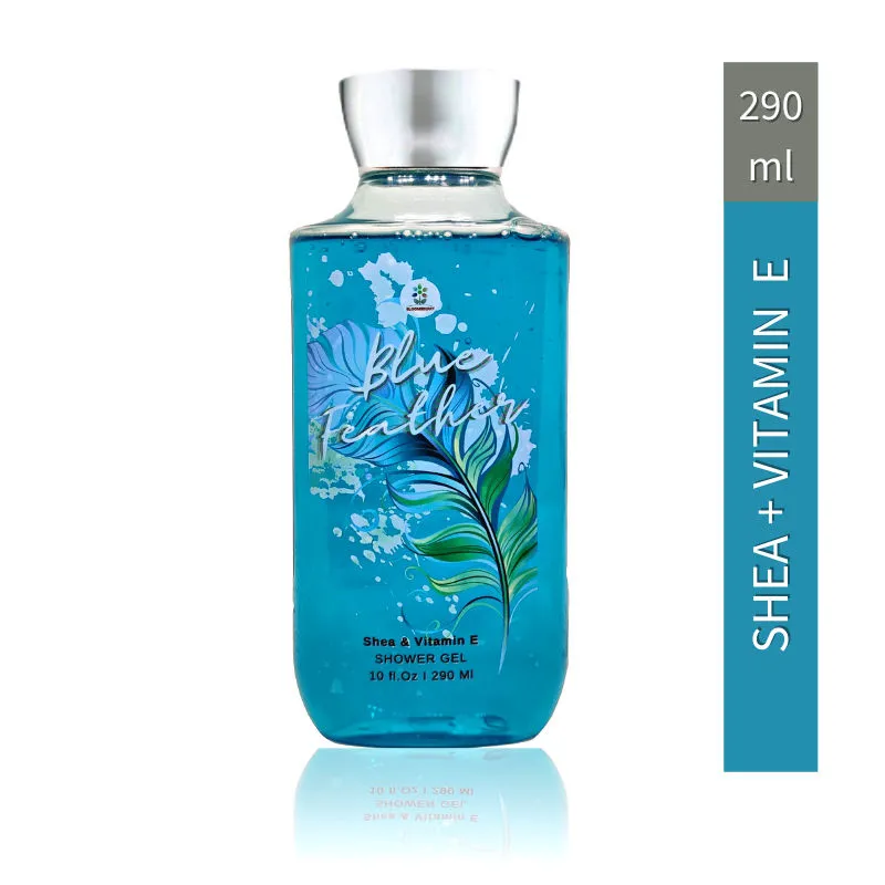 Bloomsberry Blue Feather Shower Gel