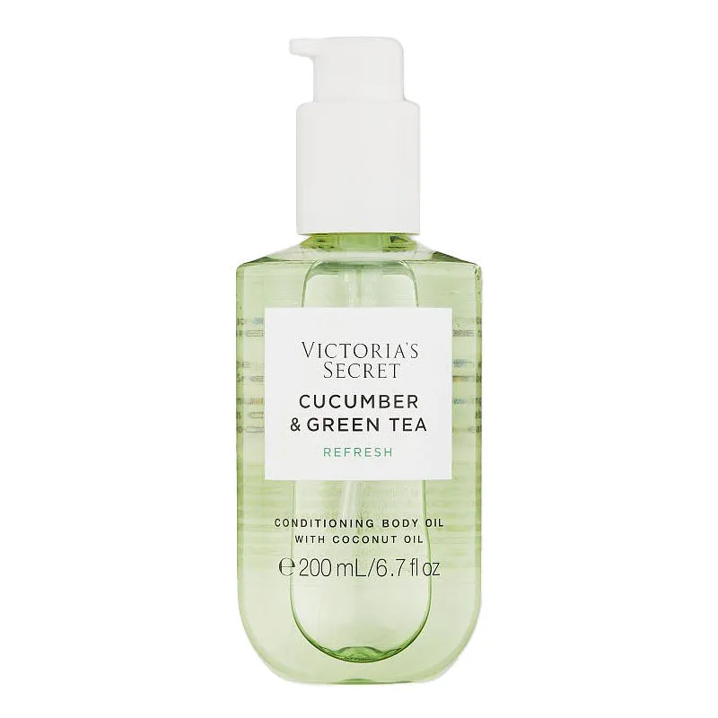 Victoria's Secret Natural Beauty Conditioning Body Oil - Fresh Cucumber Green Tea