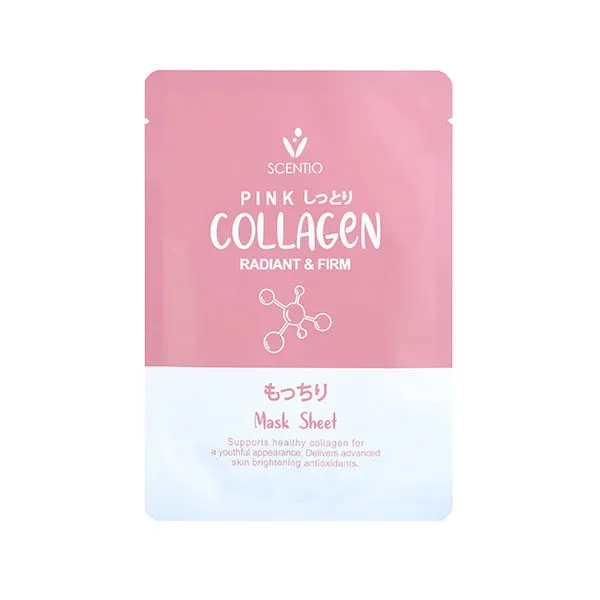 Scentio Pink Collagen Radiant & Firm Mask Sheet.