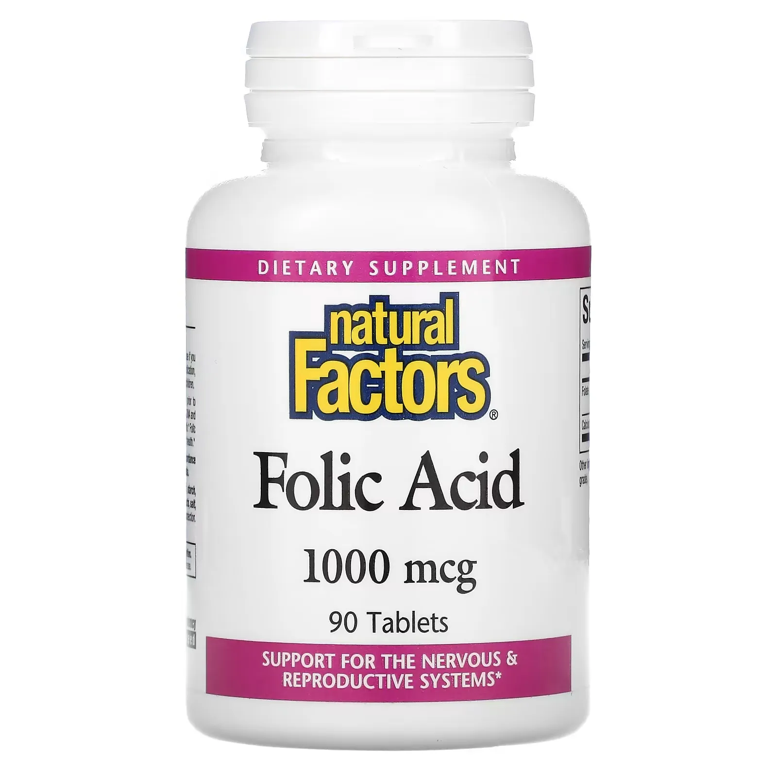 Folic Acid, 1,000 mcg, 90 Tablets