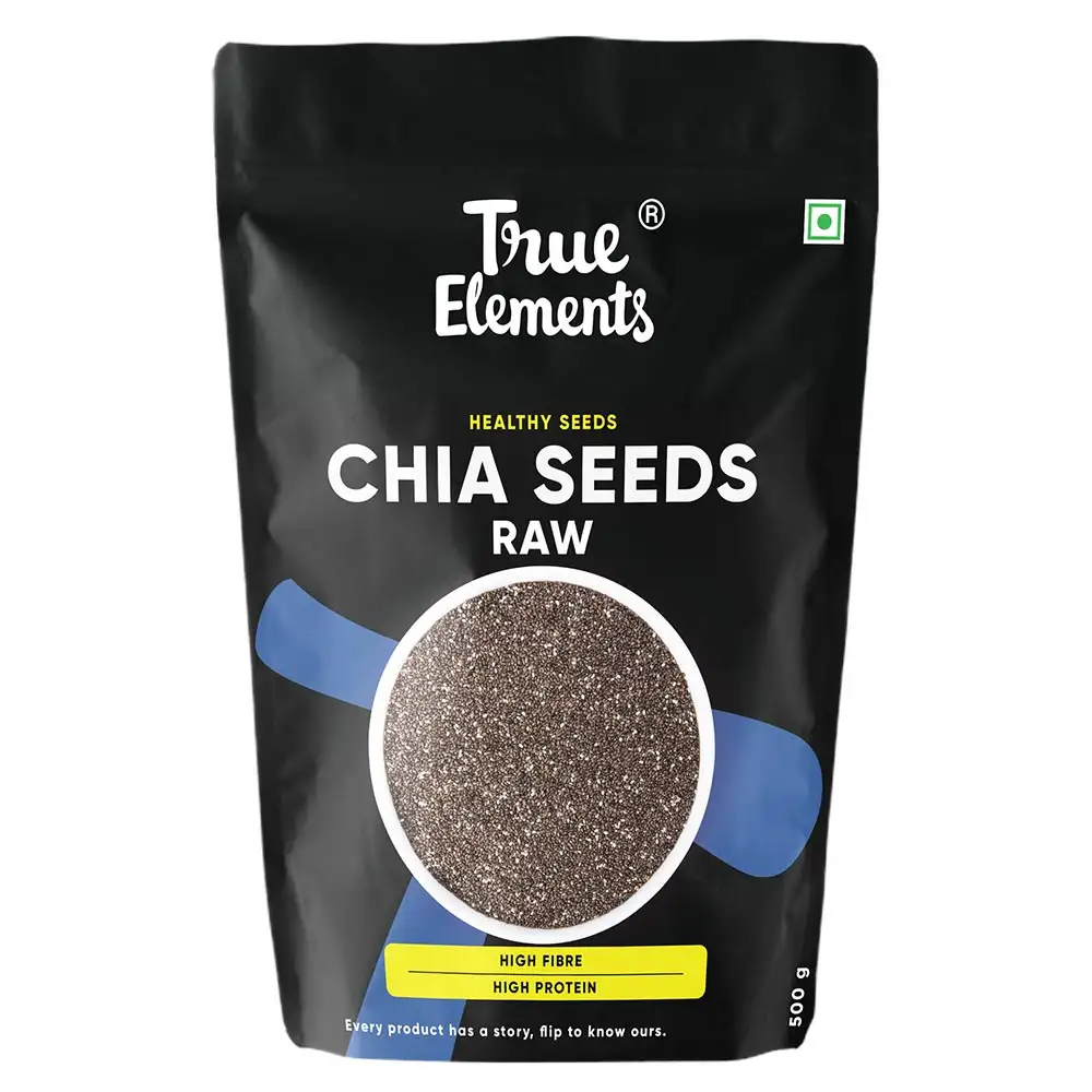 True Elements Chia Raw Seeds,  0.5 kg  Unflavoured