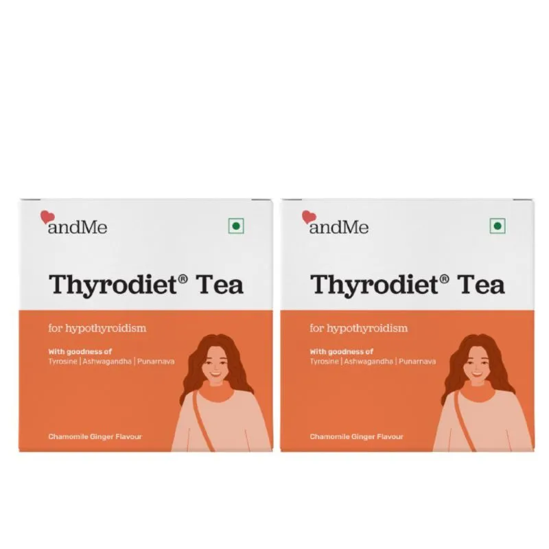 andMe Thyroid Tea For Hypothyroidism - Restore Healthy T3 & T4 Levels - Pack Of 2