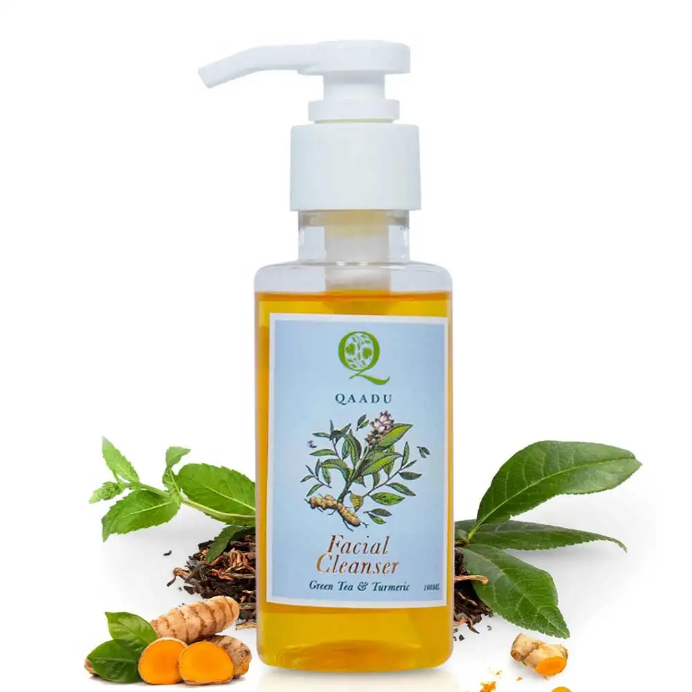 Qaadu Facial Cleanser,  100 ml  Green Tea & Turmeric