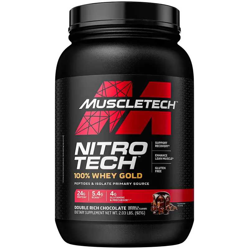 Performance Series, Nitro Tech, 100% Whey Gold, Double Rich Chocolate, 2.03 lbs (921 g)