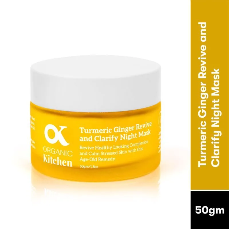 Organic Kitchen Turmeric Ginger Revive And Clarify Night Mask With Vitamin C For Bright Complexion